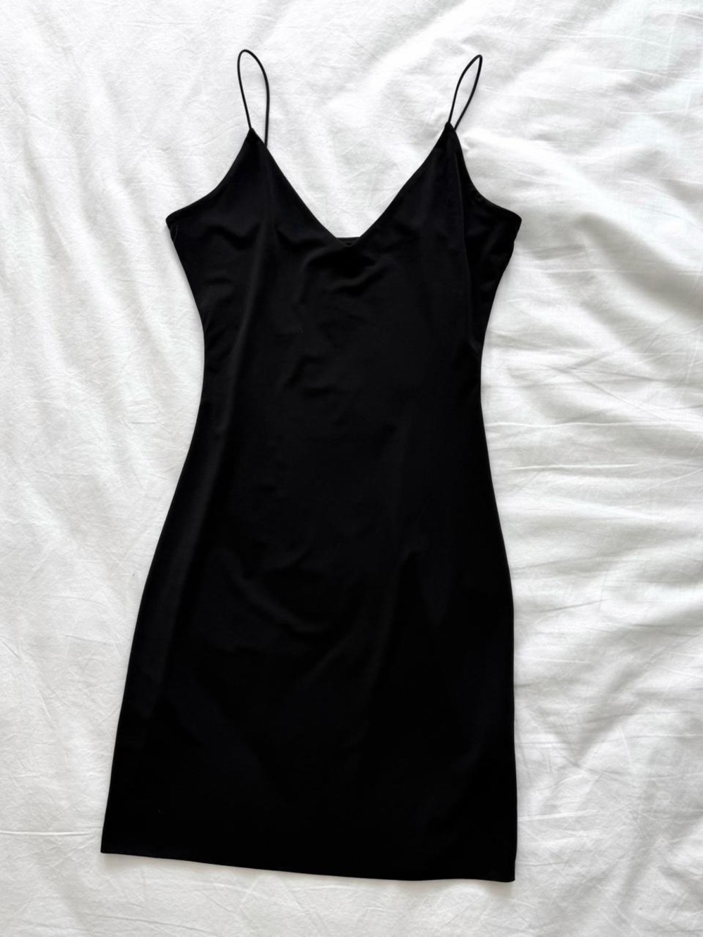 Black Mini Dress with Spaghetti Straps